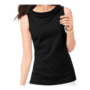 COPY - Talbots Sabrina Ponte Sleeveless Top Audrey French Girl Style